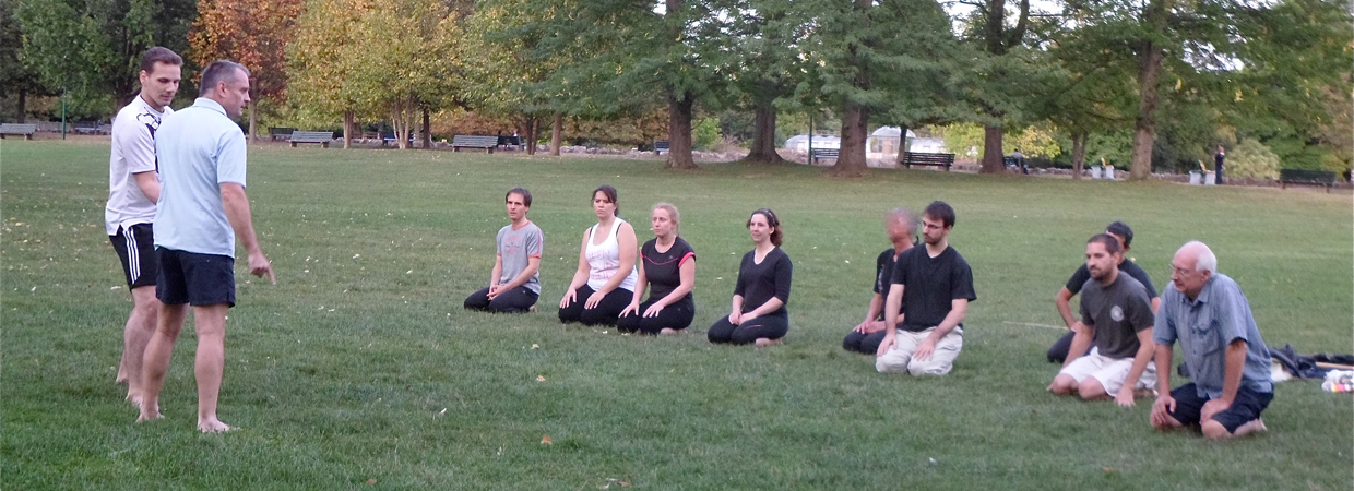 Cours de pré-reprise au Parc de la tête d'Or