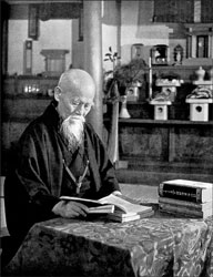 O Senseï Moriheï Ueshiba, le fondateur de l'Aïkido.